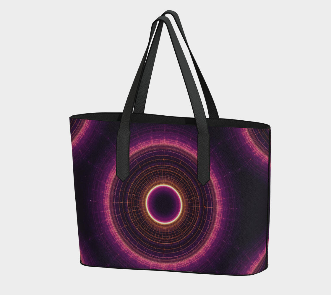 Cosmic Download Vegan Leather Handbag Cosmic Download Vegan Leather Handbag